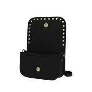 Aura Handmade Leather Bag - Black Studded