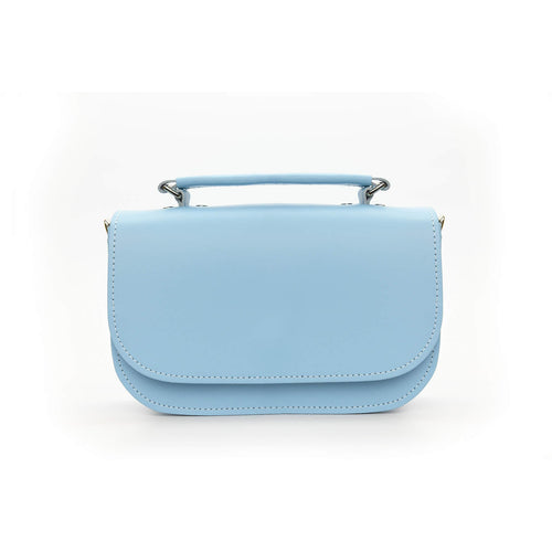 Aura Handmade Leather Bag - Baby Blue