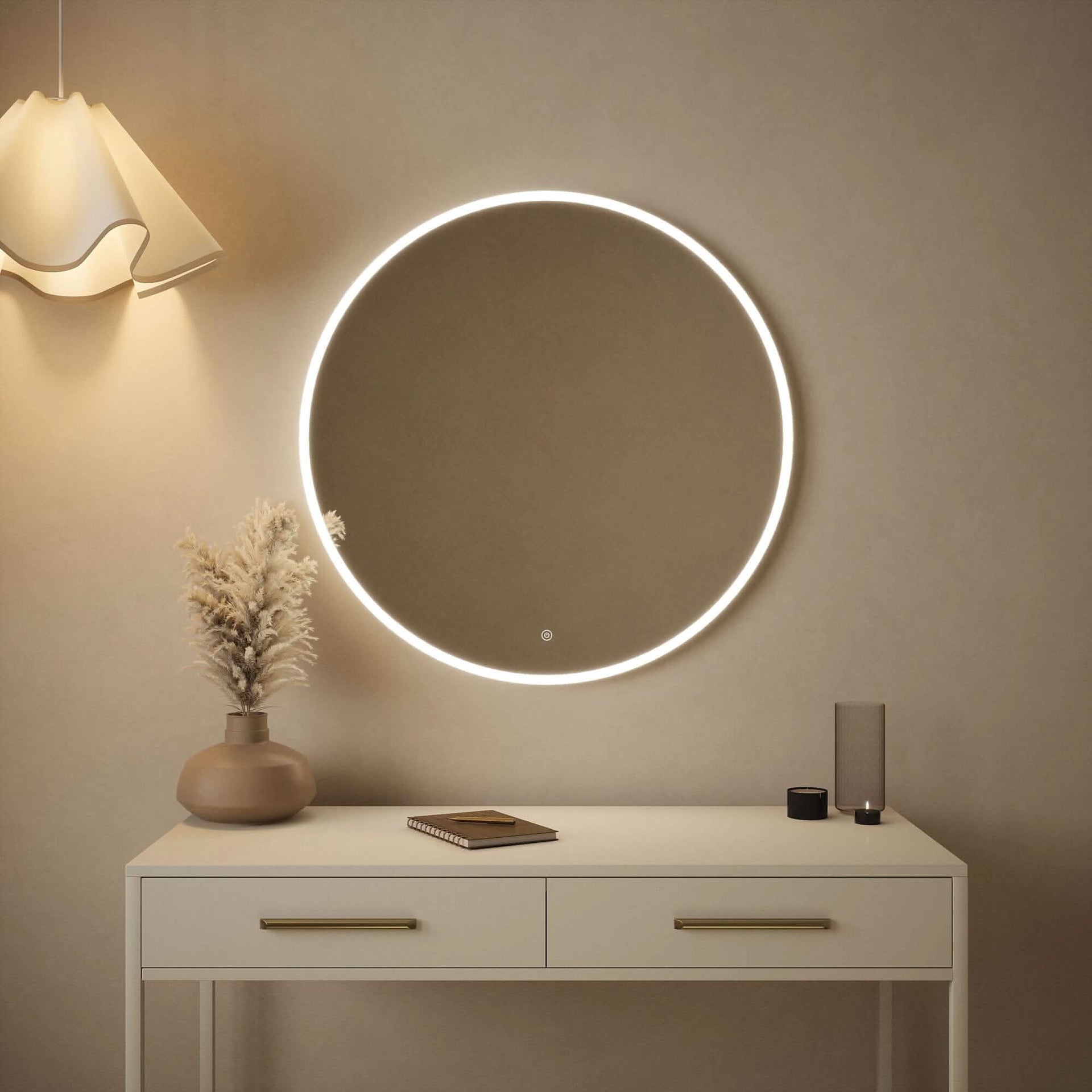 Ava Round Wall Mounted Mirror 80cm