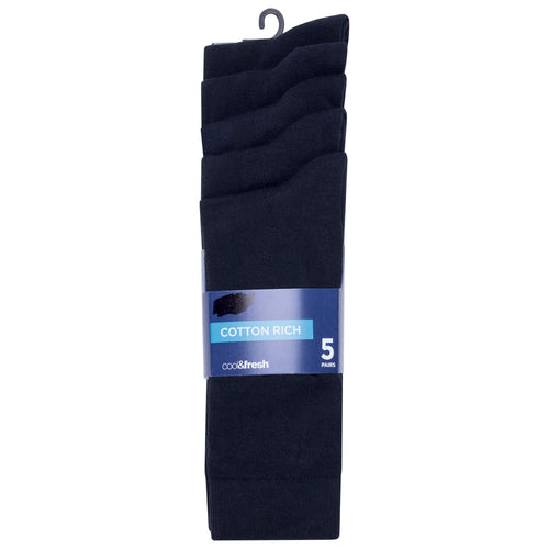 M&S 5 Pairs Cool & Fresh Cotton Rich Socks