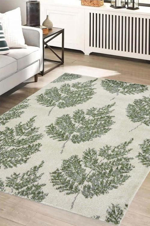 Villa Green Floral Rug