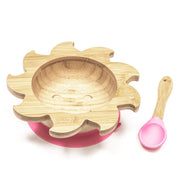 BABY BAMBOO WEANING BOWL AND SPOON SET