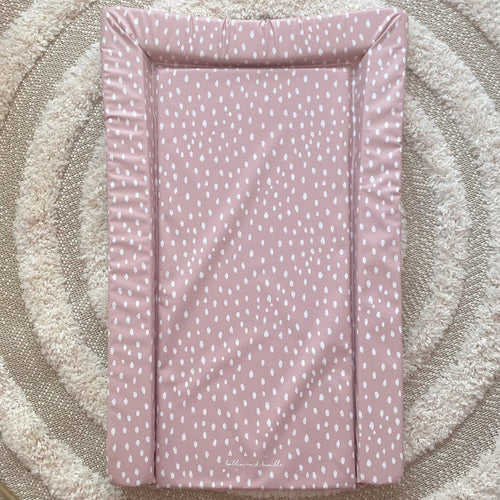 Standard Changing Mat - Dusky Pink Spots Print