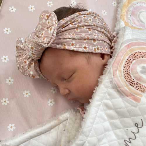 Standard Changing Mat - Pink Daisy Print