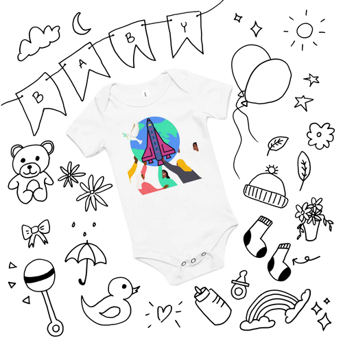 First Home Baby short sleeve one piece