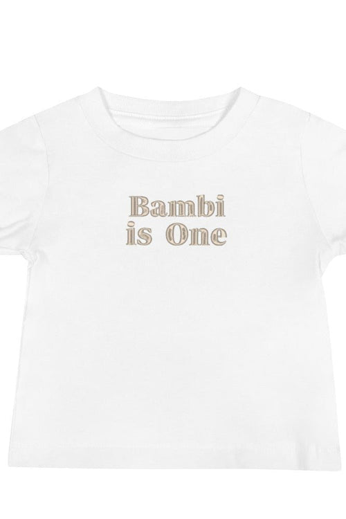Turns One 1st Birthday T-Shirt Personalised Name