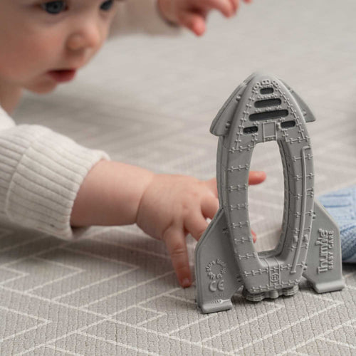 OrBITEr® Rocket - Natural Rubber Space Teether Baby Toy