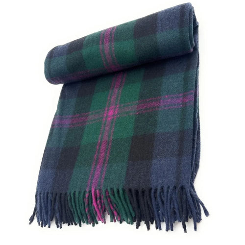 Baird Recycled Wool Blanket in Classic Tartan Check