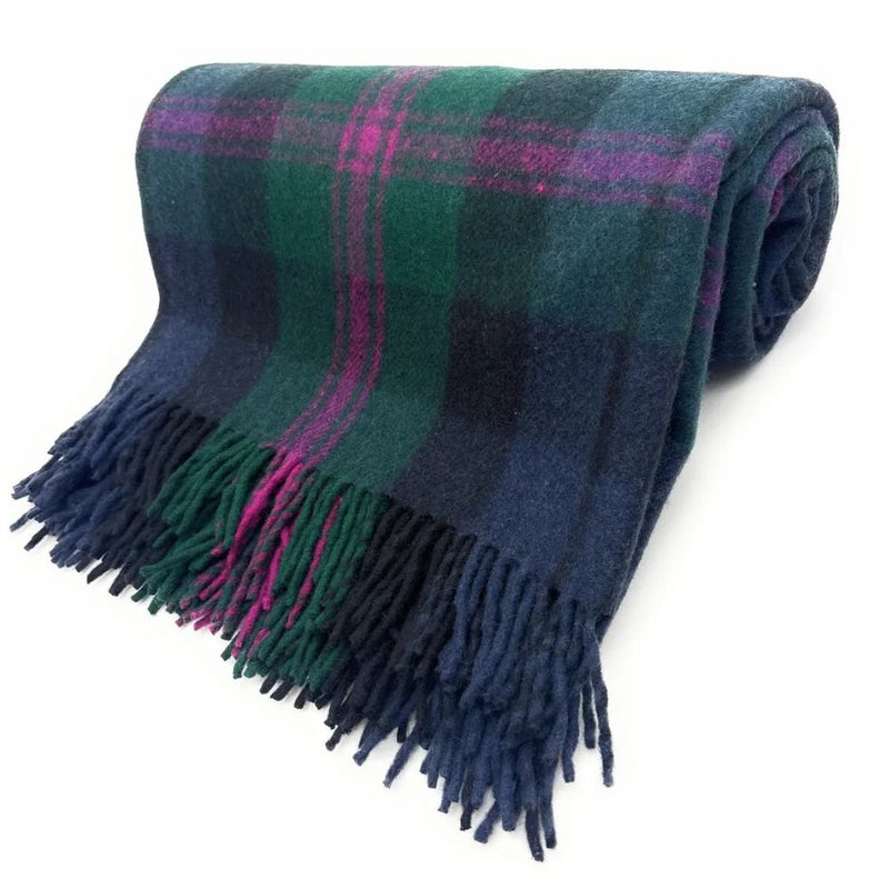Baird Recycled Wool Blanket in Classic Tartan Check