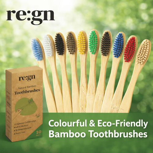 Bamboo Toothbrushes - 10 Pack