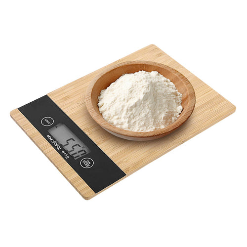Bamboo Kitchen Scale – 8kg Capacity
