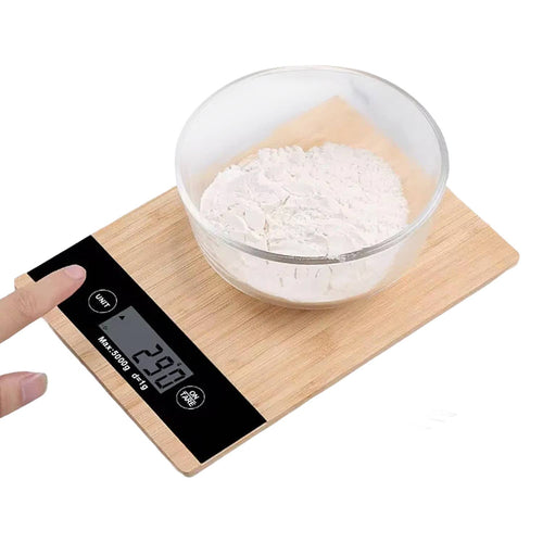 Bamboo Kitchen Scale – 8kg Capacity