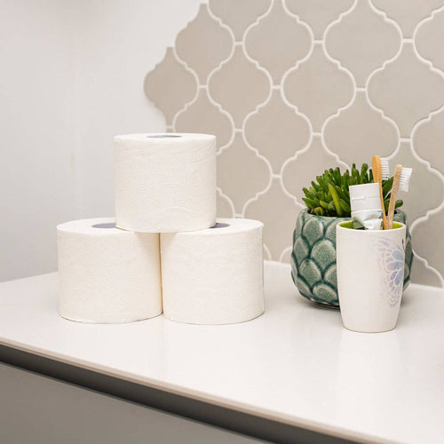 Bamboo Toilet Paper – 24 Double-Length Rolls, Soft & Eco-Friendly | Unwrapped