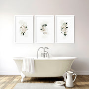 Bathroom Pictures for Wall – Shabby Chic Set of 3