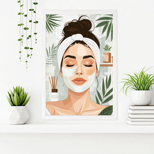 Bathroom Wall Decor Framed | Set of 3 Boho Women Wall art Prints