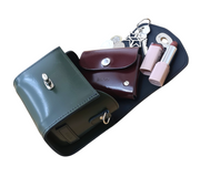 Bauble Handmade High Shine Leather Handbag - Red