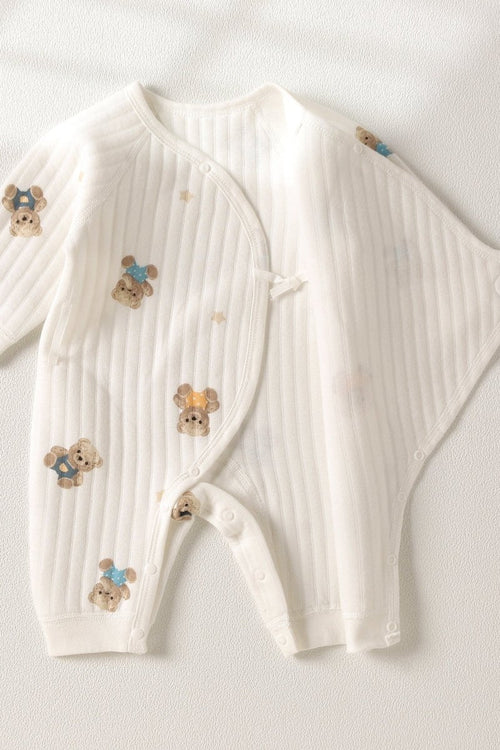 The Charming Bear Boucle Wrap Baby Grow Romper