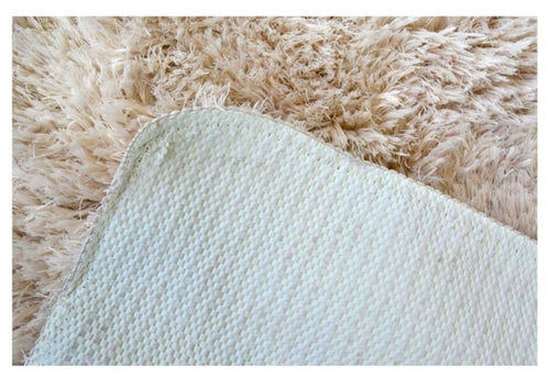 Soft Washable Beige Shaggy Rug | SA-02