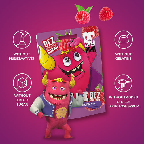 BB 30/09/2026 Kids Jelly Beans - Raspberry with Crisps 35g