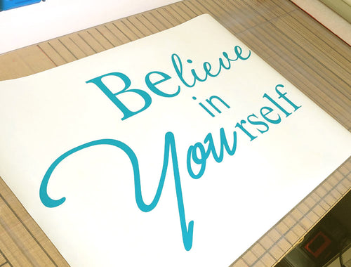 Believe in Yourself Wall Sticker – Motivational Home Décor Quote