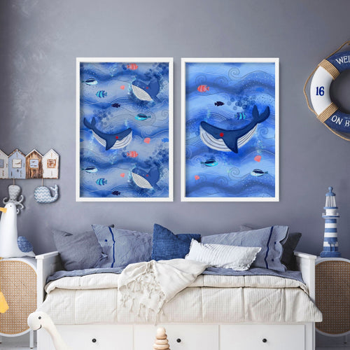 Playroom wall art | set of 2 wall art  for Nursery