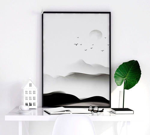 Japanese interior decor | set of 3 wall art prints for bedroom