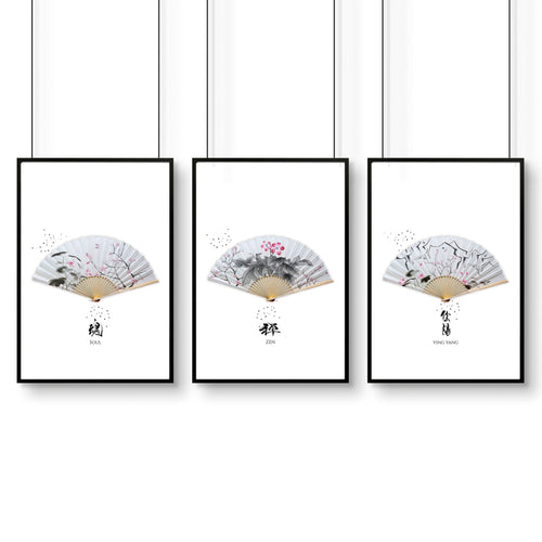 Accent Wall Ideas for Bedroom – Set of 3 Framed Prints