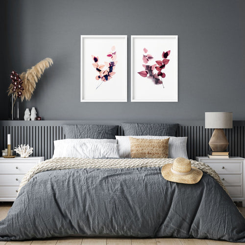 Wall Art for Bedroom Set of 2 | Framed Prints