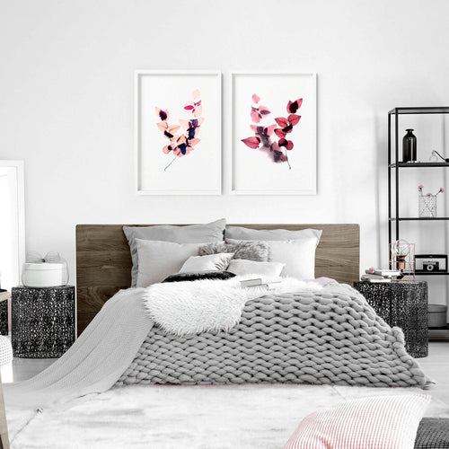 Wall Art for Bedroom Set of 2 | Framed Prints