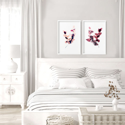 Wall Art for Bedroom Set of 2 | Framed Prints