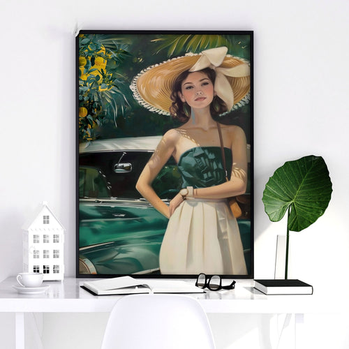 Big Canvas For Home Office | Set of 3 Italian Lifestyle Wall art Prints
