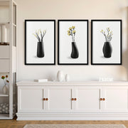 Big Paintings For Living Room | Set of 3 Botanical Wall art Prints