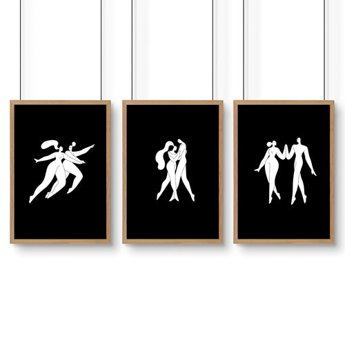 Big Pictures For Bedroom | Set of 3 Minimalist Wall art Prints