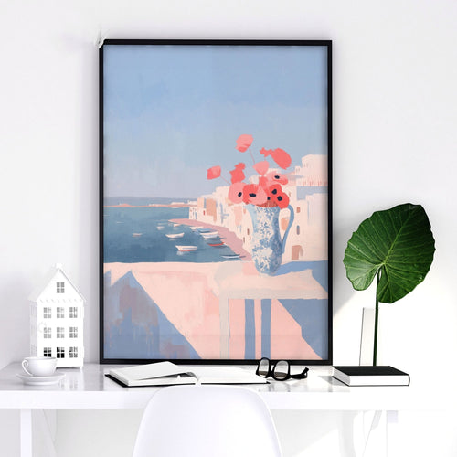 Big Poster For Home Office | Set of 3 Italian Lifestyle Wall art Prints