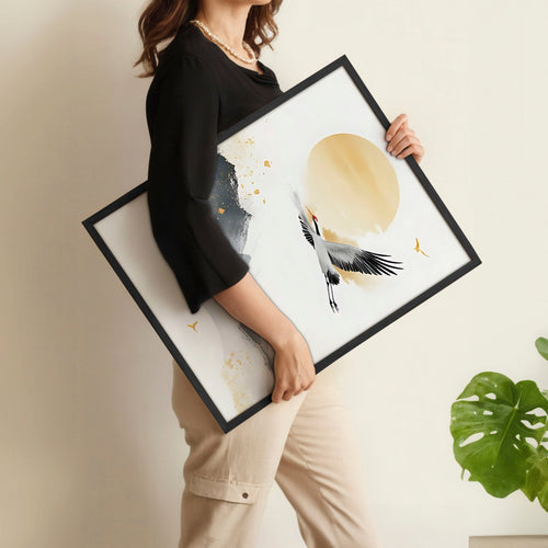 Big Wall Art For Bedroom | Set of 3 Asian Inspired Wall art Prints