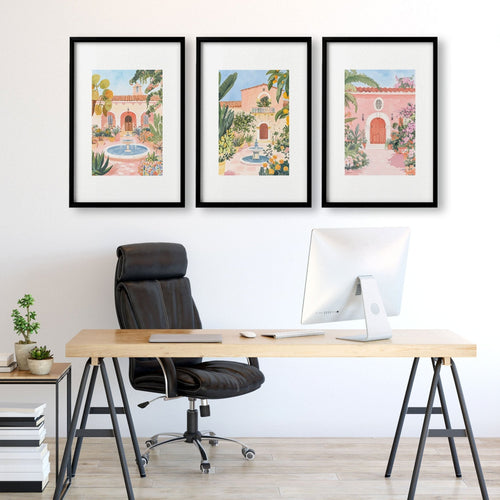 Big Wall Frames | Set of 3 Beach Decor Wall art Prints