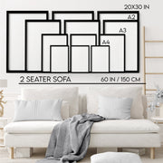 Big wall paintings for living room | set of 3 Japanese wall art