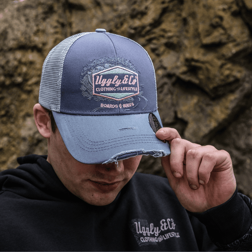 Purple Surf Diamond Trucker Hat