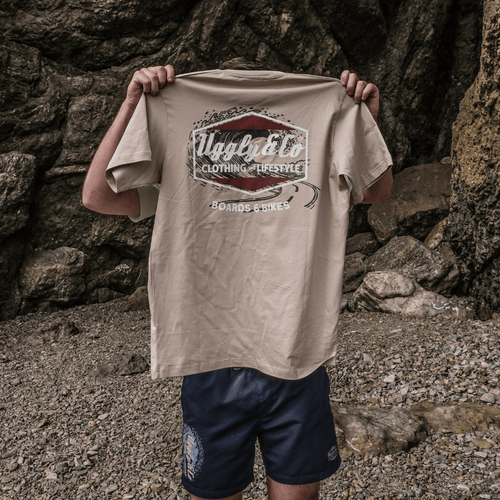 Beige Surf Diamond Tee