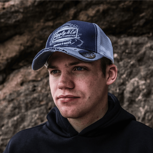 Blue Surf Diamond Trucker Hat