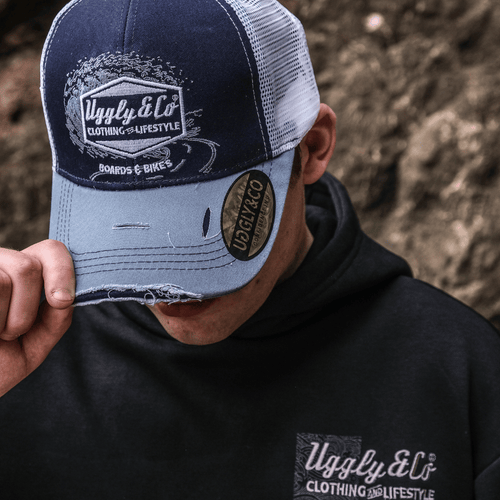 Blue Surf Diamond Trucker Hat