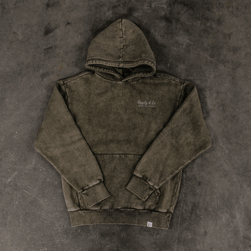 Green Diamond Acid Wash Hoodie