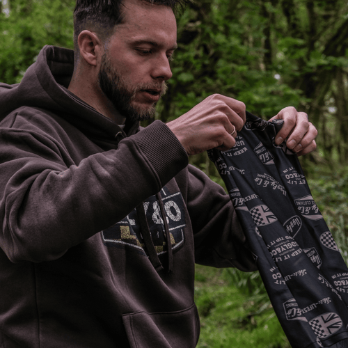 Black & Gold Motorcycle Bandana