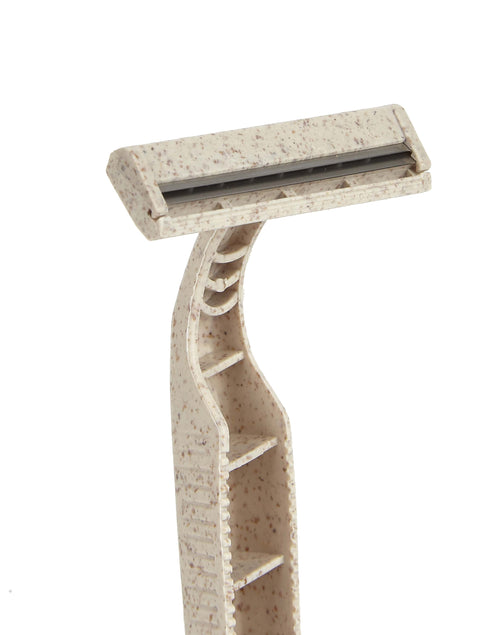 Biodegradable Disposable Razors - Eco Friendly Wheat Straw Blades - 50 Pack