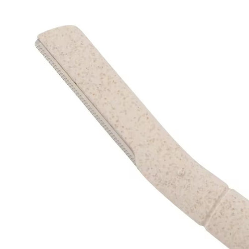 Biodegradable Eco Friendly Eyebrow Razors - Wheat Straw Razor Blades, 3 Pack
