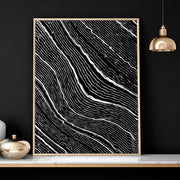 Black & White Wall Decor for Bedroom | Line Art Set of 2