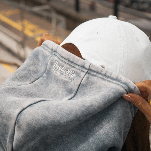 Blue Diamond Acid Wash Hoodie