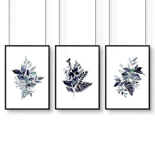 Botanical artwork | set of 3 wall art prints