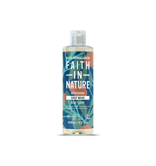 Blue Cedar Body Wash 400ml – 99.5% Natural Origin