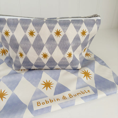 Nappy Wallet - Blue Harlequin
